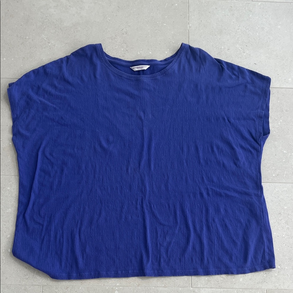 Allison Daley Royal Blue Short Sleeve Top